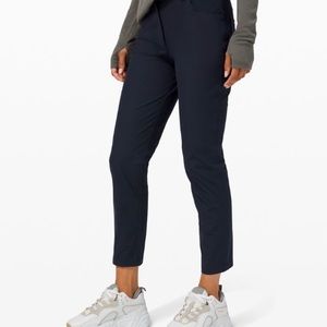 lululemon womens City Sleek Pant 7/8 in Navy